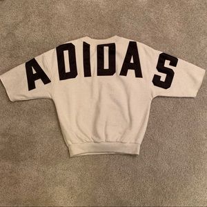Adidas short sleeve crew neck sweatshirt